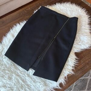 J. Crew Black Pencil Skirt with Zipper Detail